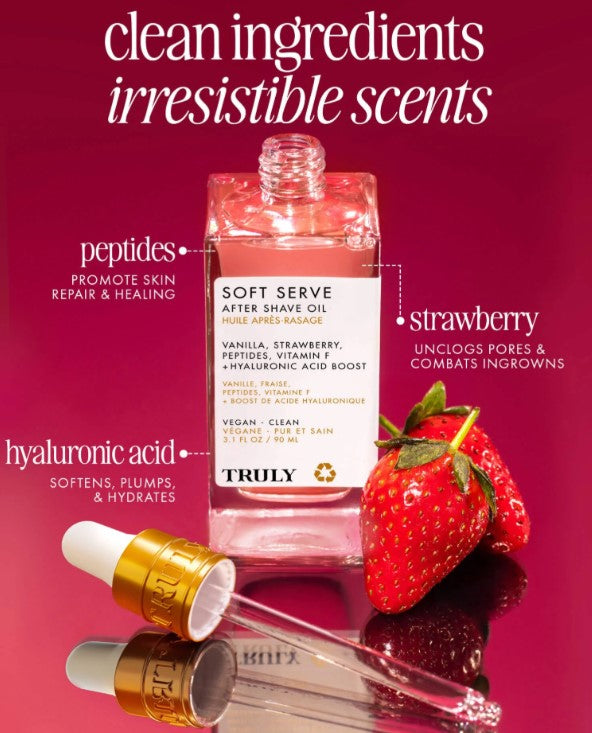 🌸Aceite Truly✨Suavidad que se siente, ingredientes que se notan🍓🌸