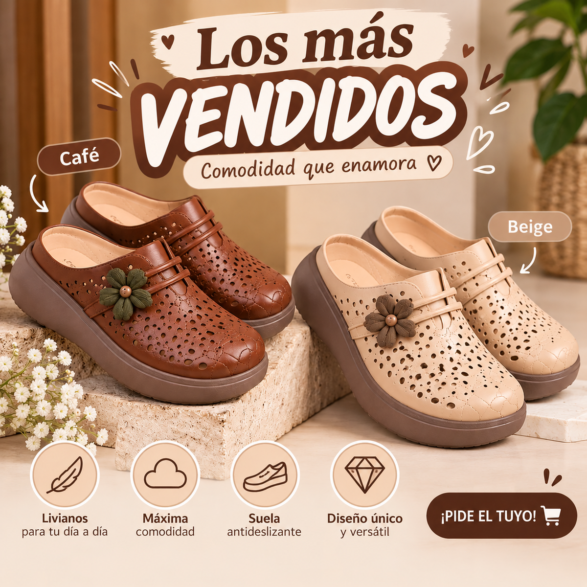mocasín confort ortopédico