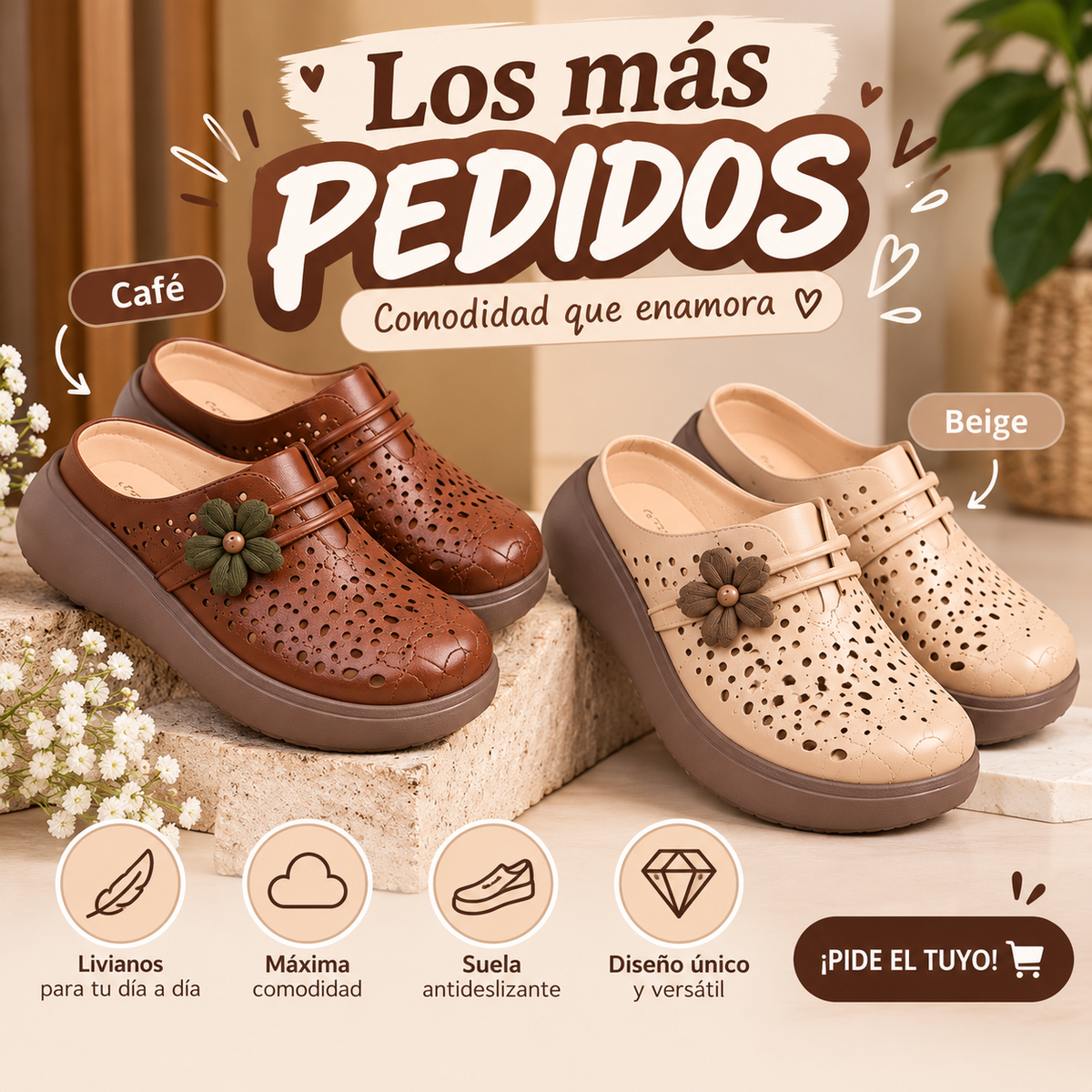 mocasín confort ortopédico