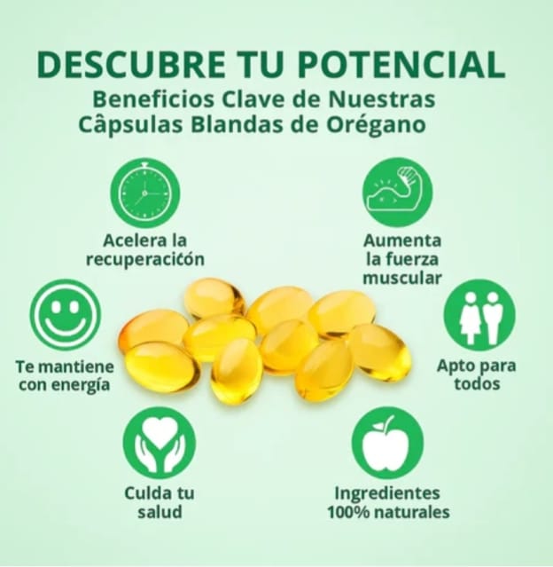 ✨CAPSULAS VITALES DE OREGANO  ✨ TU CUERPO MERECE QUE LO CUIDES ✨