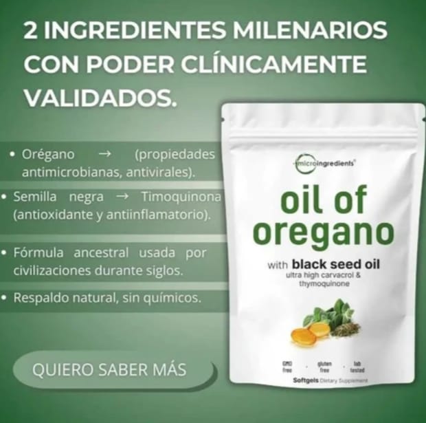 ✨CAPSULAS VITALES DE OREGANO  ✨ TU CUERPO MERECE QUE LO CUIDES ✨