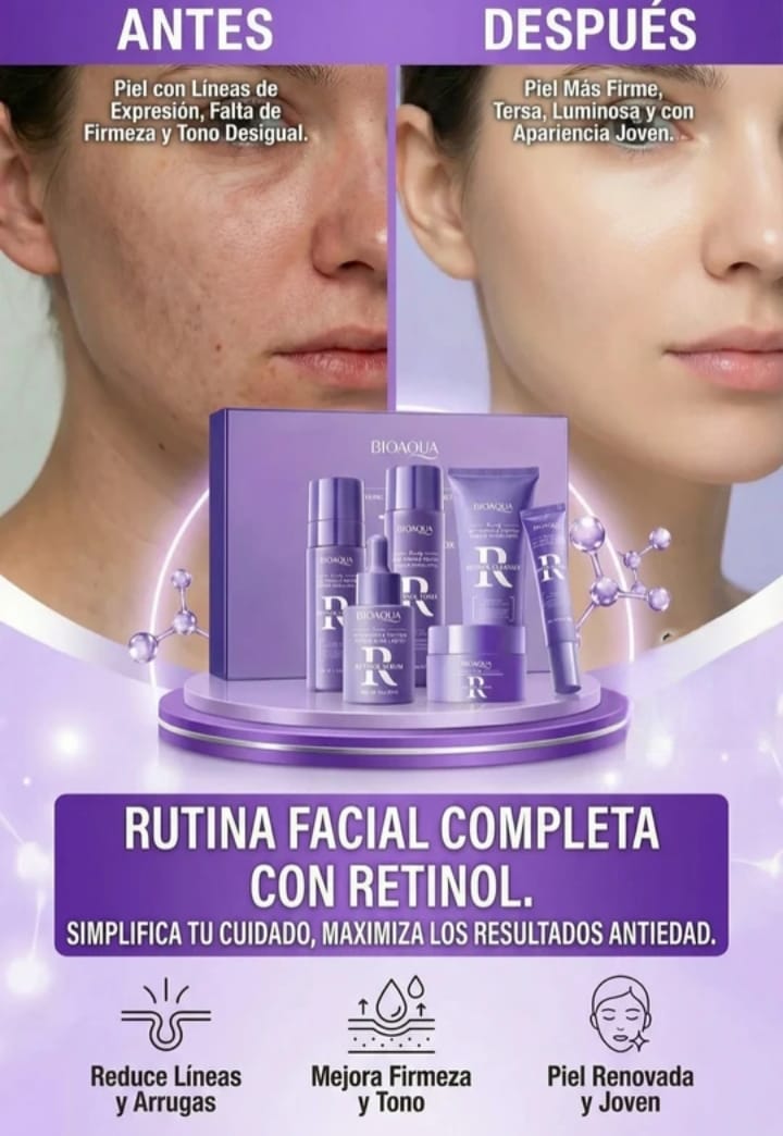 Kit Retinol 6 Piezas BIOAQUA